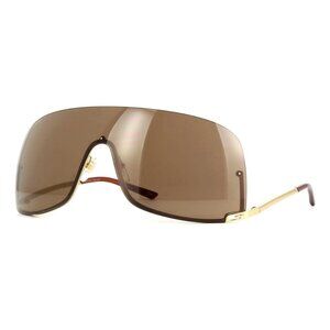 A0627Z New GUCCI Gold Rimless Wraparound GG1560S 002 Sunglasses Women